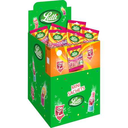 30 Mini Lutti Flex Fizz Fraise 35g | Milleproduits.com : bonbons, chocolats, snacks en ligne à prix grossiste 30 Mini Lutti Flex Fizz Fraise 35g | Milleproduits.com : bonbons, chocolats, snacks en ligne à prix grossiste