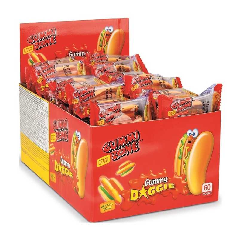 60 Gummy Doggie 7g | Milleproduits.com : bonbons, chocolats, snacks en ligne à prix grossiste