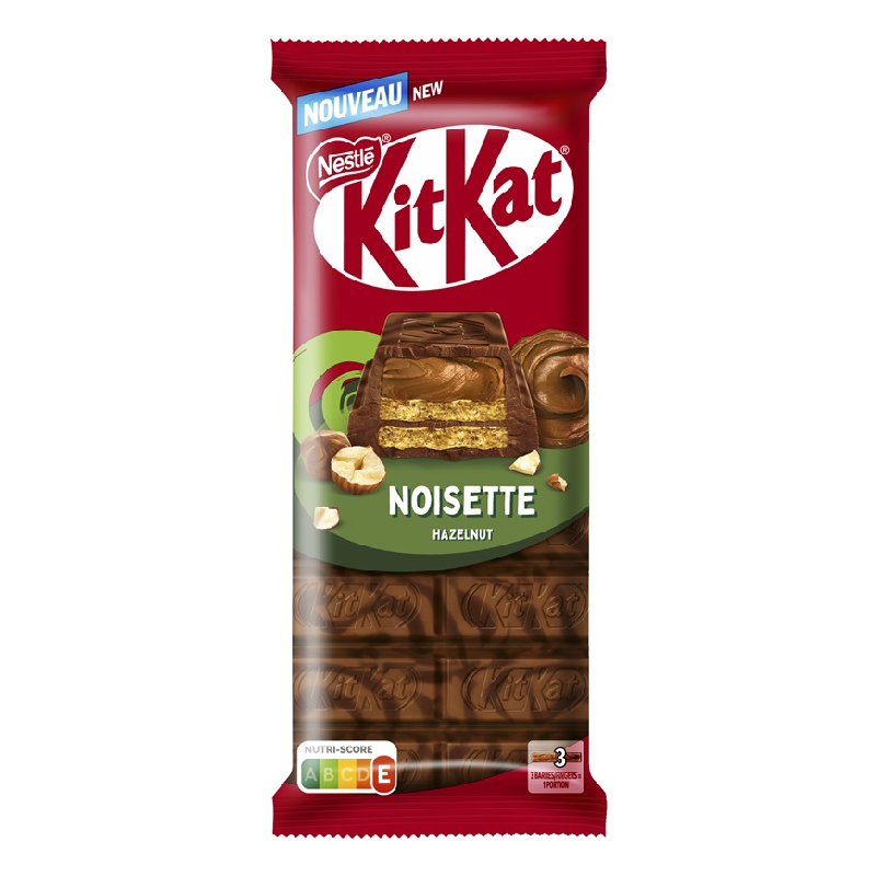 15 Tablettes Kit Kat Noisette 99g | Milleproduits.com : bonbons, chocolats, snacks en ligne à prix grossiste