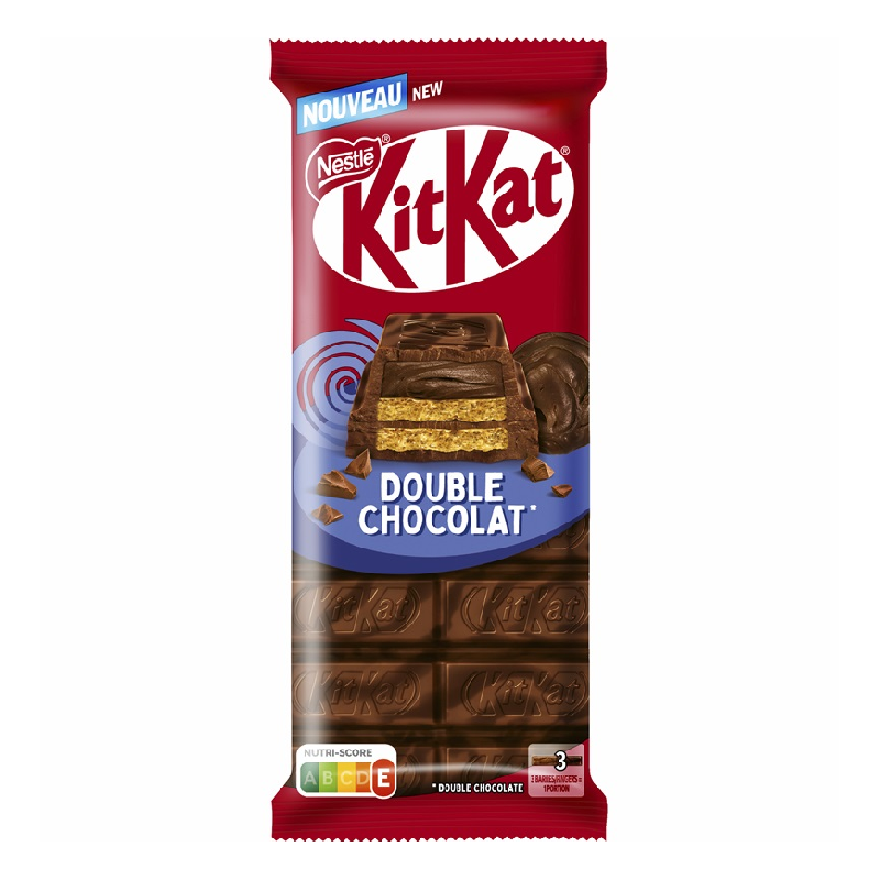 15 Tablettes Kit Kat Double Chocolat 99g | Milleproduits.com : bonbons, chocolats, snacks en ligne à prix grossiste