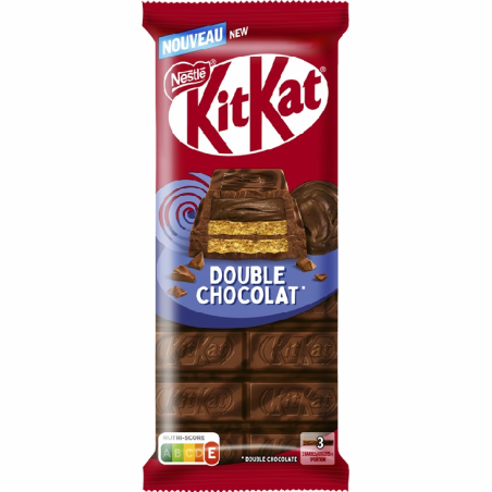 15 Tablettes Kit Kat Double Chocolat 99g | Milleproduits.com : bonbons, chocolats, snacks en ligne à prix grossiste 15 Tablettes Kit Kat Double Chocolat 99g | Milleproduits.com : bonbons, chocolats, snacks en ligne à prix grossiste