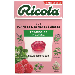 20 Boîtes Ricola Framboise Mélisse | Milleproduits : bonbons, chocolats, snacks en ligne à prix grossiste
