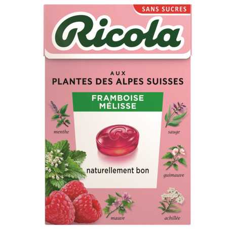 20 Boîtes Ricola Framboise Mélisse | Milleproduits : bonbons, chocolats, snacks en ligne à prix grossiste