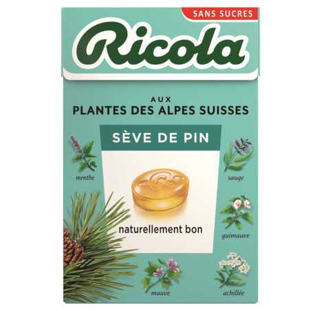 20 Boîtes Ricola Sève de Pin | Milleproduits.com  : bonbons, chocolats, snacks en ligne à prix grossiste