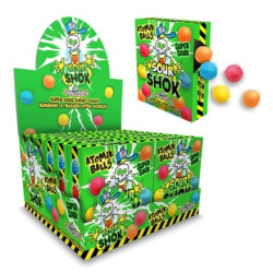 12 Sour Shok Atomic Balls | Milleproduits.com : bonbons, chocolats, snacks en ligne à prix grossiste