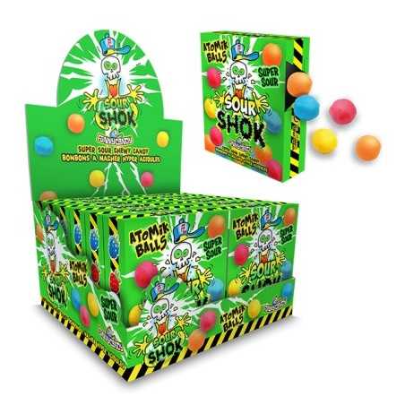 12 Sour Shok Atomic Balls | Milleproduits.com : bonbons, chocolats, snacks en ligne à prix grossiste 12 Sour Shok Atomic Balls | Milleproduits.com : bonbons, chocolats, snacks en ligne à prix grossiste