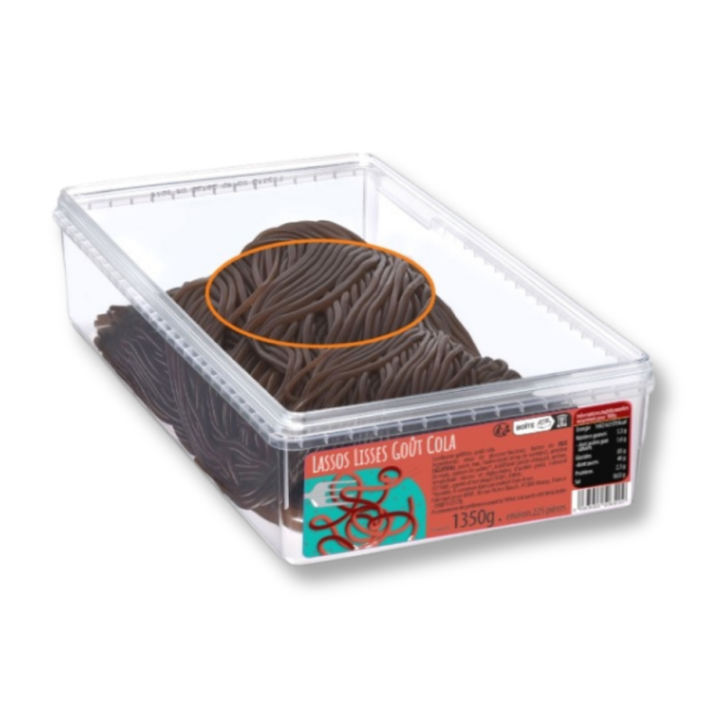 225 Bonbons Lasso Cola | Milleproduits.com : bonbons, chocolats, snacks en ligne à prix grossiste