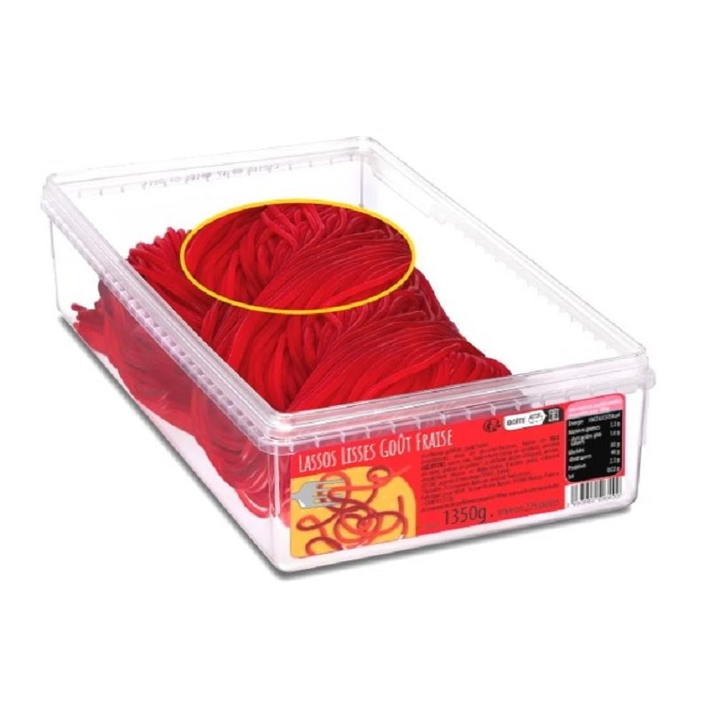 225 Bonbons Lasso Fraise | Milleproduits.com : bonbons, chocolats, snacks en ligne à prix grossiste