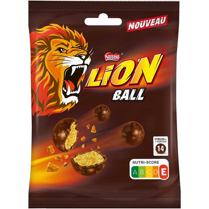 14 sachets Lion Ball 100g | Milleproduits.com : bonbons, chocolats, snacks en ligne à prix grossiste