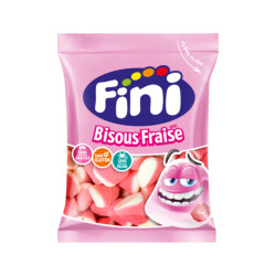 12 Sachets Fini Bisous Fraise Halal 90g | Milleproduits.com : vos bonbons et chocolats préférés à prix grossiste !