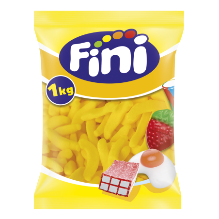1KG Bonbons Fini Bananes | Milleproduits.com : bonbons, chocolats, snacks en ligne à prix grossiste