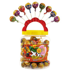 60 Sucettes Chupa Chups XXL Trio| Milleproduits.com : bonbons, chocolats, snacks en ligne à prix grossiste