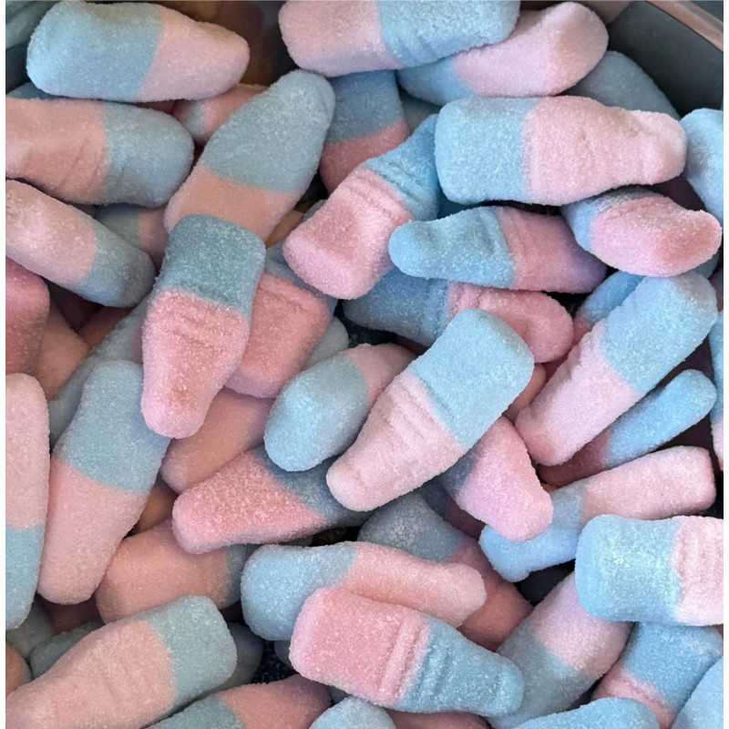 12 Sachets Rebelle Bouteille Rose et Bleue 50G | Milleproduits.com : bonbons, chocolats, snacks en ligne à prix grossiste