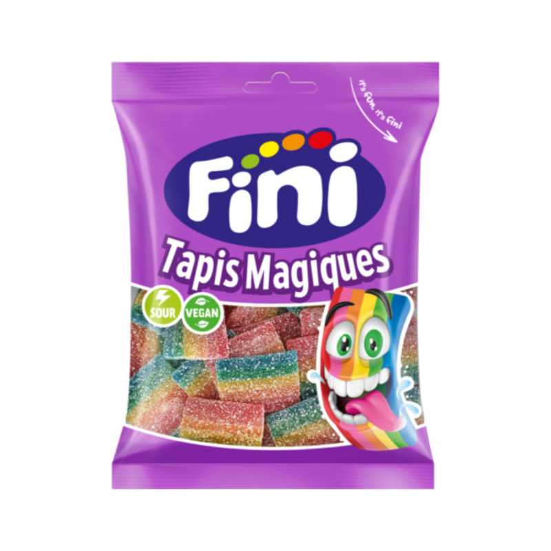 12 Sachets Fini Tapis Magiques Halal Fizz 90g | Milleproduits.com : vos bonbons et chocolats préférés à prix grossiste ! 12 Sachets Fini Tapis Magiques Halal Fizz 90g | Milleproduits.com : vos bonbons et chocolats préférés à prix grossiste !