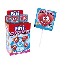 170 Sucettes Caretos Fraise Fini | Milleproduits.com : bonbons, chocolats, snacks en ligne à prix grossiste