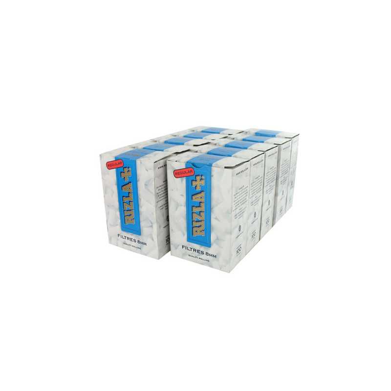 10 Etuis Filtres Rizla 8mm Regular | Milleproduits.com : bonbons, snacks, articles fumeurs en ligne à prix grossiste