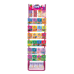 Présentoir Fini 28 broches + 82 références | Milleproduits.com : bonbons, chcolats, snacks en ligne à prix grossiste