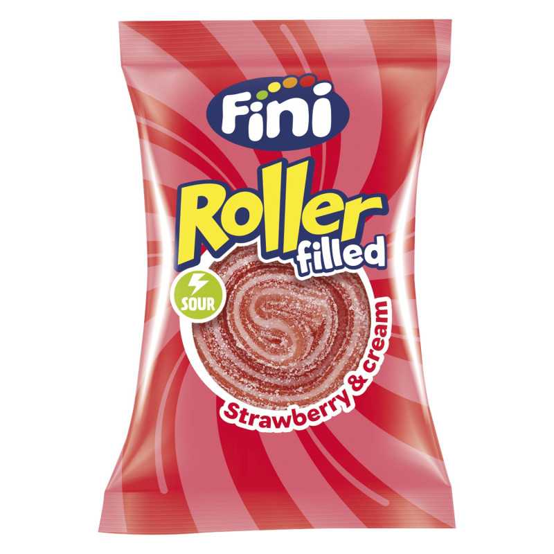 40 Bonbons Fini Roller Fourrés Fraise | Milleproduits.com : bonbons, chocolats, snacks en ligne à prix grossiste
