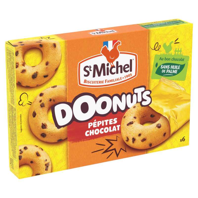 9 Doonuts Pépites de chocolat St Michel | Milleproduits.com : bonbons, chocolats, snacks en ligne à prix grossiste