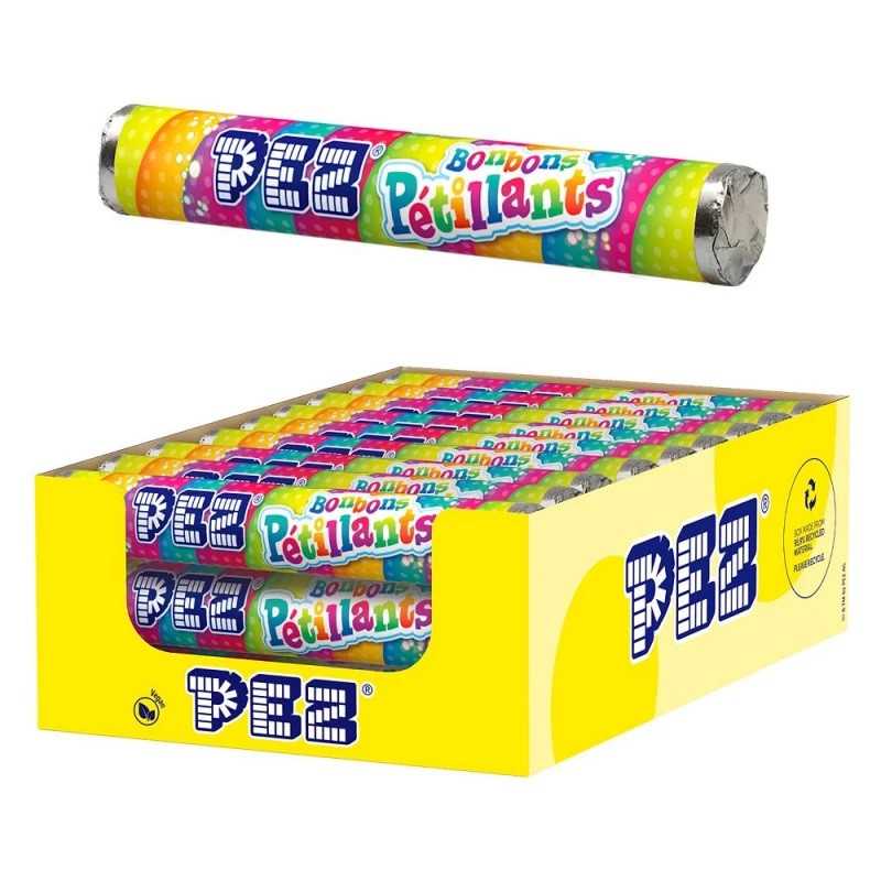 30 Rouleaux PEZ Pétillants 42g | Milleproduits.com : bonbons, chocolats, snacks en ligne à prix grossiste
