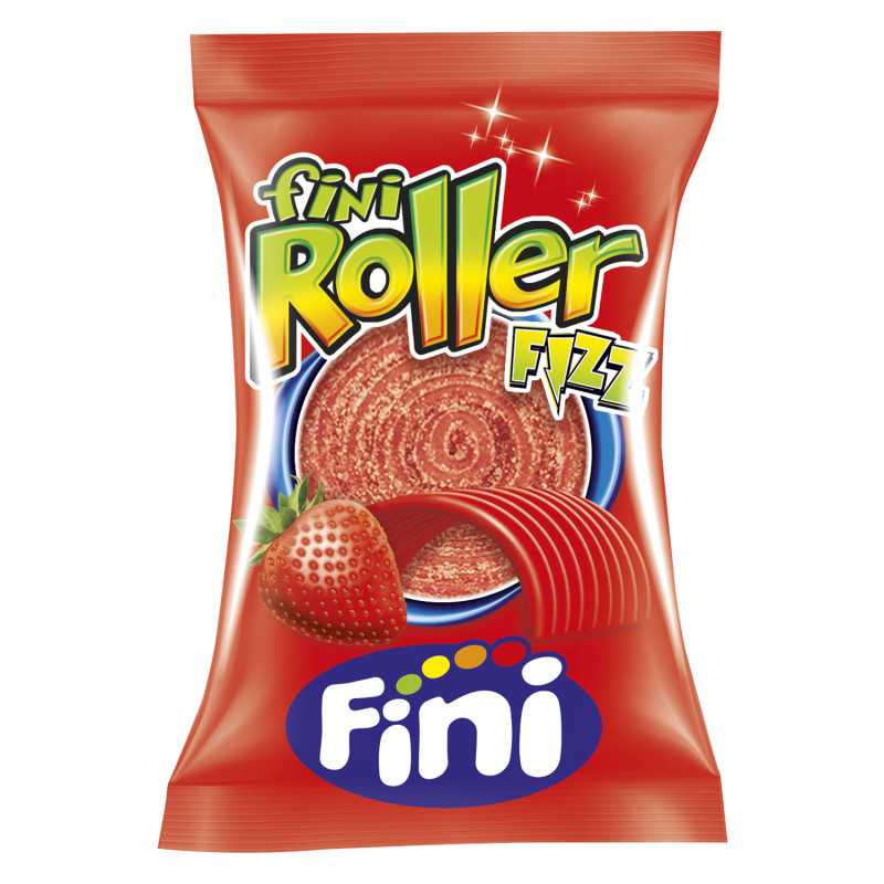 18 Bonbons Fini Roller Fraise | Milleproduits.com : boonbons, chocolats, snacks en ligne à prix grossiste