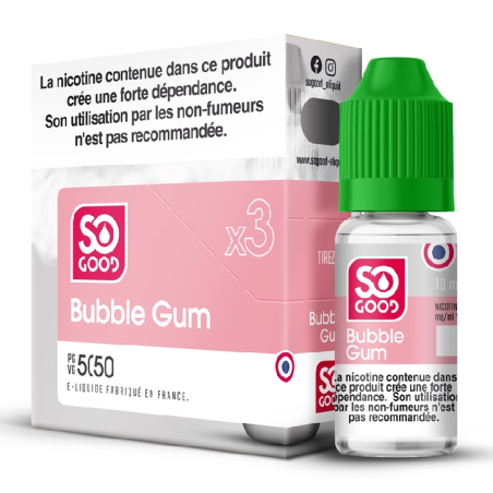 E-liquide Bubble Gum So Good 3x10ml | Milleproduits.com : grossiste de l'impulsion en ligne. E-liquide Bubble Gum So Good 3x10ml | Milleproduits.com : grossiste de l'impulsion en ligne.