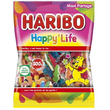 20 Haribo Happy Life 500G | Milleproduits.com : bonbons, chocolats, snacks en ligne à prix grossiste 20 Haribo Happy Life 500G | Milleproduits.com : bonbons, chocolats, snacks en ligne à prix grossiste