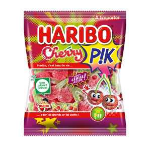 30 Sachets Bonbons Haribo Cherry Pik 120g | Milleproduits.com : bonbons, chocolats, snacks en ligne à prix grossiste