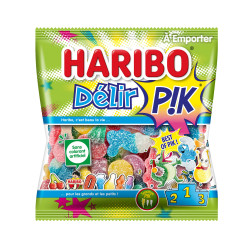 30 Sachets Bonbons Haribo Delir Pik 120G | Milleproduits.com : bonbons, chocolats, snacks en ligne à prix grossiste