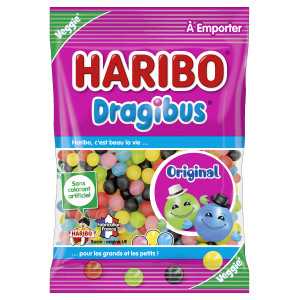 Sachet Bonbons Haribo Dragibus 120G | Milleproduits.com : bonbons, chocolats, snacks en ligne à prix grossiste