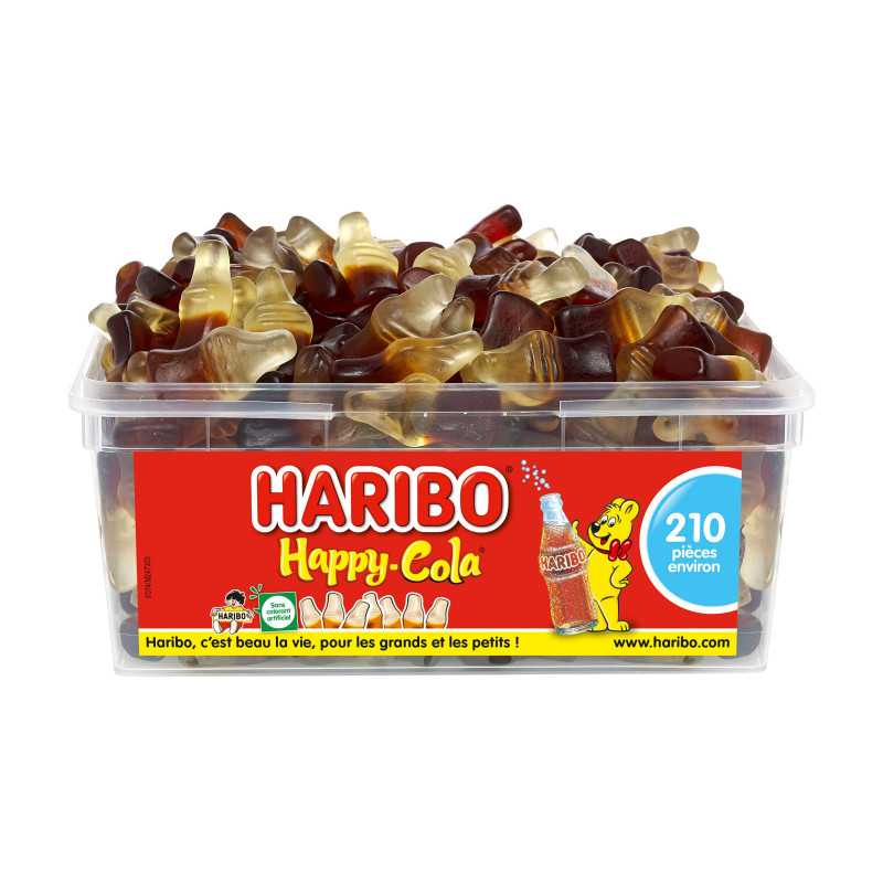 210 Bonbons Haribo Happy Cola || Milleproduits.com : bonbons, chocolats, snacks en ligne à prix grossiste