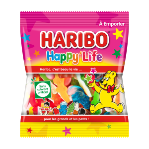 30 Sachets Bonbons Haribo Happy Life 120G | Milleproduits.com : bonbons, chocolats, snacks en ligne à prix grossiste