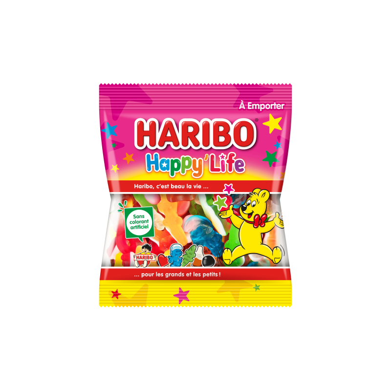 Pack 5 Haribo 120G + 1 Bonbonnière Haribo | Milleproduits.com : bonbons, chocolats, snacks en ligne à prix grossiste