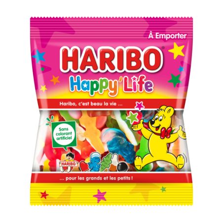 Pack 5 Haribo 120G + 1 Bonbonnière Haribo | Milleproduits.com : bonbons, chocolats, snacks en ligne à prix grossiste