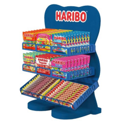Présentoir Haribo Bois 8 Paniers | Milleproduits.com : bonbons, chocolats, snacks en ligne à prix grossiste