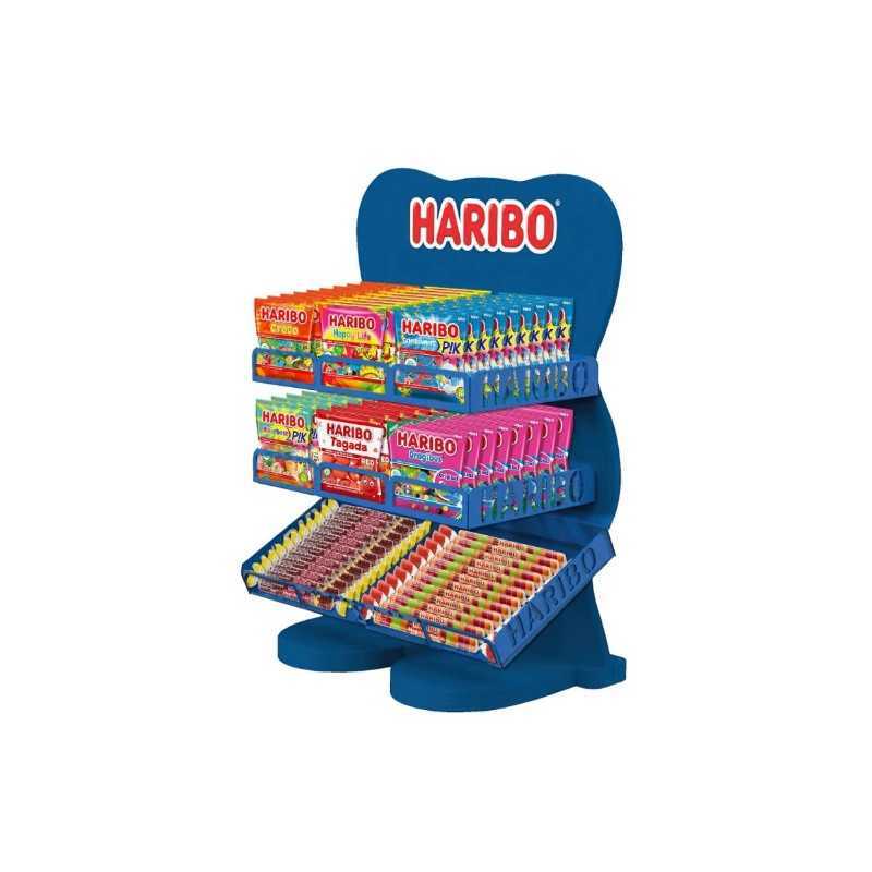 Présentoir Haribo Bois 8 Paniers | Milleproduits.com : bonbons, chocolats, snacks en ligne à prix grossiste