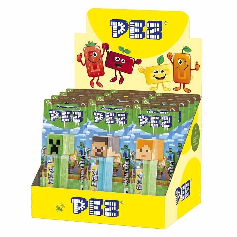 12 Distributeurs PEZ Minecraft | Milleproduits.com : bonbons, chocolats, snacks en ligne à prix grossiste