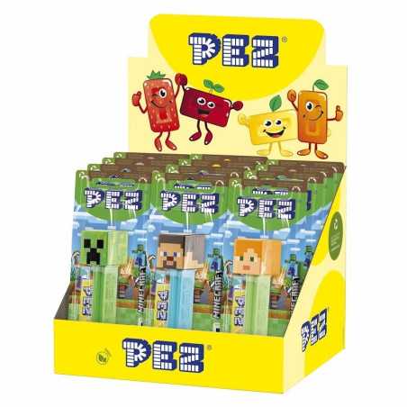 12 Distributeurs PEZ Minecraft | Milleproduits.com : bonbons, chocolats, snacks en ligne à prix grossiste