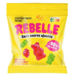 12 Sachets Rebelle Oursons 50g | Milleproduits.com : bonbons, chocolats, snacks en ligne à prix grossiste