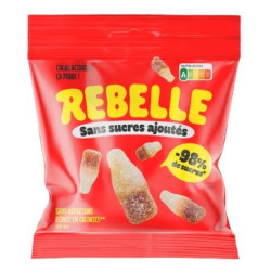 12 Sachets Rebelle Bouteille Cola 50g | Milleproduits.com : bonbons, chocolats, snacks en ligne à prix grossiste