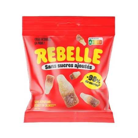 12 Sachets Rebelle Bouteille Cola 50g | Milleproduits.com : bonbons, chocolats, snacks en ligne à prix grossiste