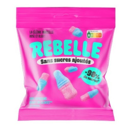 12 Sachets Rebelle Bouteille Rose et Bleue 50G | Milleproduits.com : bonbons, chocolats, snacks en ligne à prix grossiste