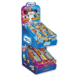 Présentoir Vidal 72 Ceintures Acides 60G | Milleproduits.com : bonbons, chocolats, snacks en ligne à prix grossiste