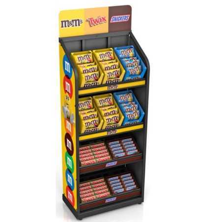 Présentoir Mix M&M's Twix Snickers | Milleproduits.com : bonbons, chocolats, snacks en ligne à prix grossiste
