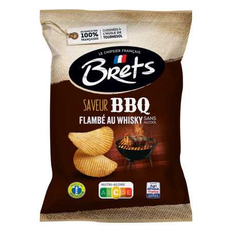 10 Chips Bret's BBQ Flambé au Whisky 125g | Milleproduits.com : bonbons, chocolats, snacks en ligne à prix grossiste