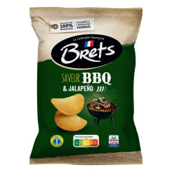 10 Chips Bret's BBQ et Jalapeño 125g | Milleproduits.com : bonbons, chocolats, snacks en ligne à prix grossiste