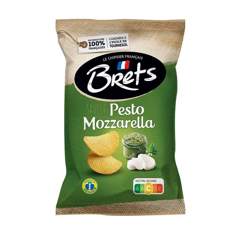 18 Chips Bret's Pesto Mozza Pocket 45g | Milleproduits.com : bonbons, chocolats, snacks en ligne à prix grossiste
