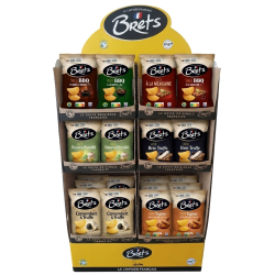 Pack Chips Bret's Saveurs 2026 | 80 sachets 125g | Milleproduits : grossiste en ligne