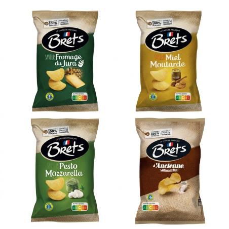 Pack Chips Bret's Pocket | 68 Sachets 40G | Milleproduits.com : bonbons, chocolats, snacks en ligne à prix grossiste