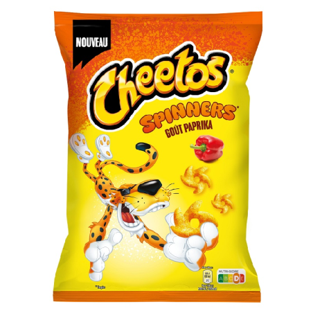 20 Cheetos Spinners Parprika 90g | Milleproduits.com : bonbons, chocolats, snacks en ligne à prix grossiste